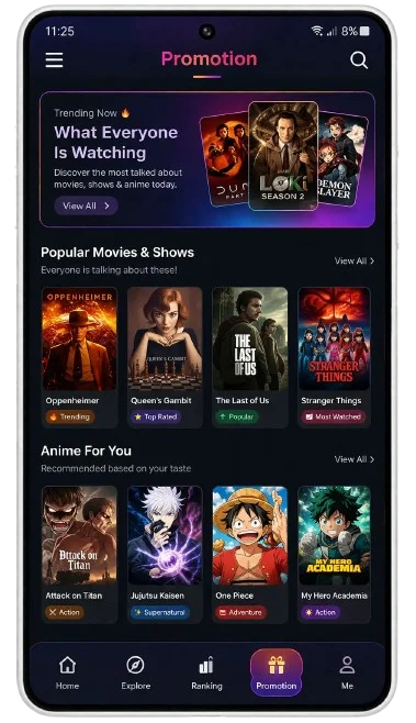 App Interface of Memes APK Promotion