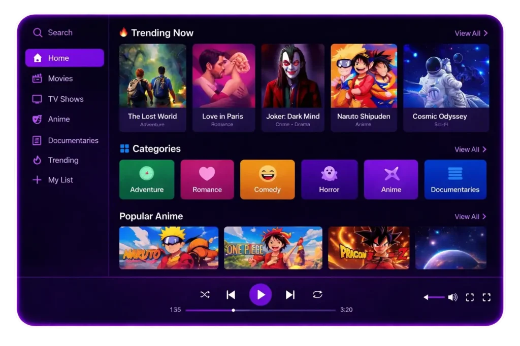 Massive Variety of Content