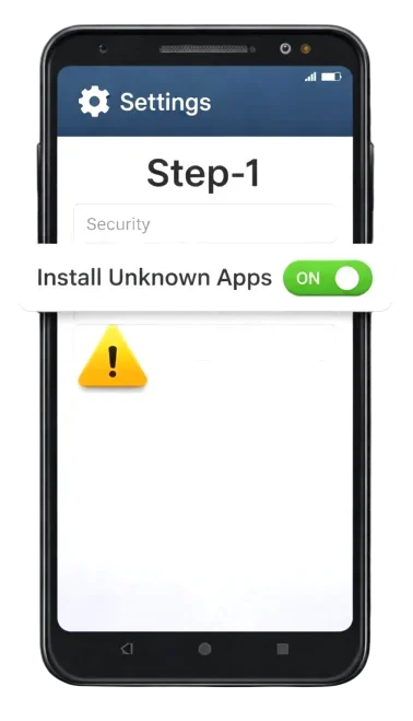 Step 1 Enable Unknown Sources
