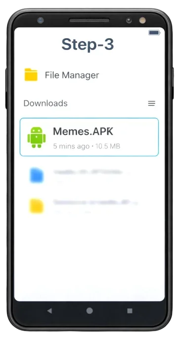 Step 3 Open File Manager and Locate the APK