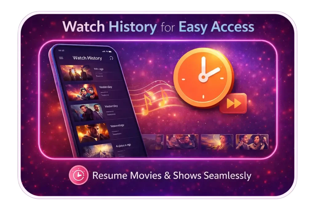 Watch History for Easy Access